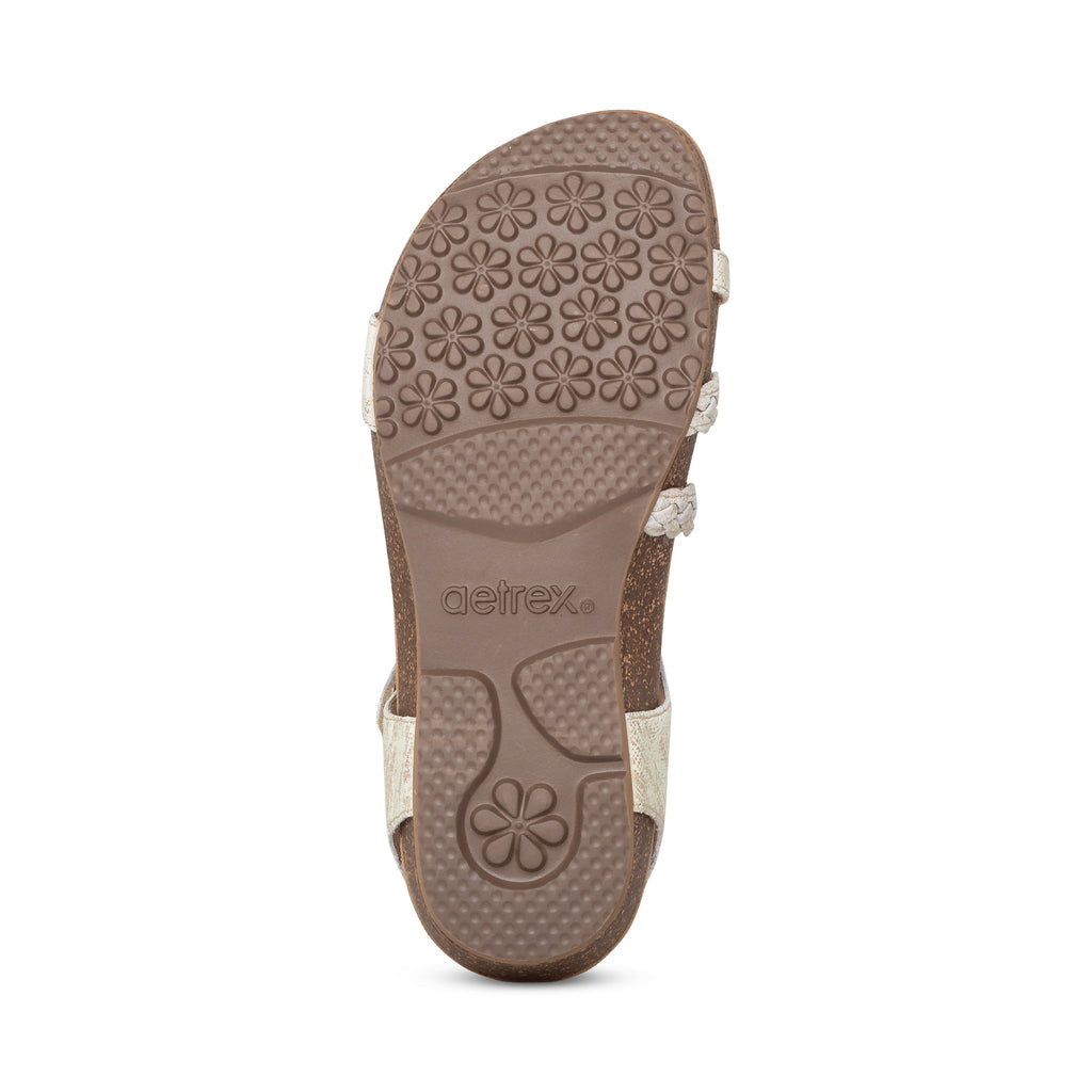 Aetrex Jillian women's sandal in Gold