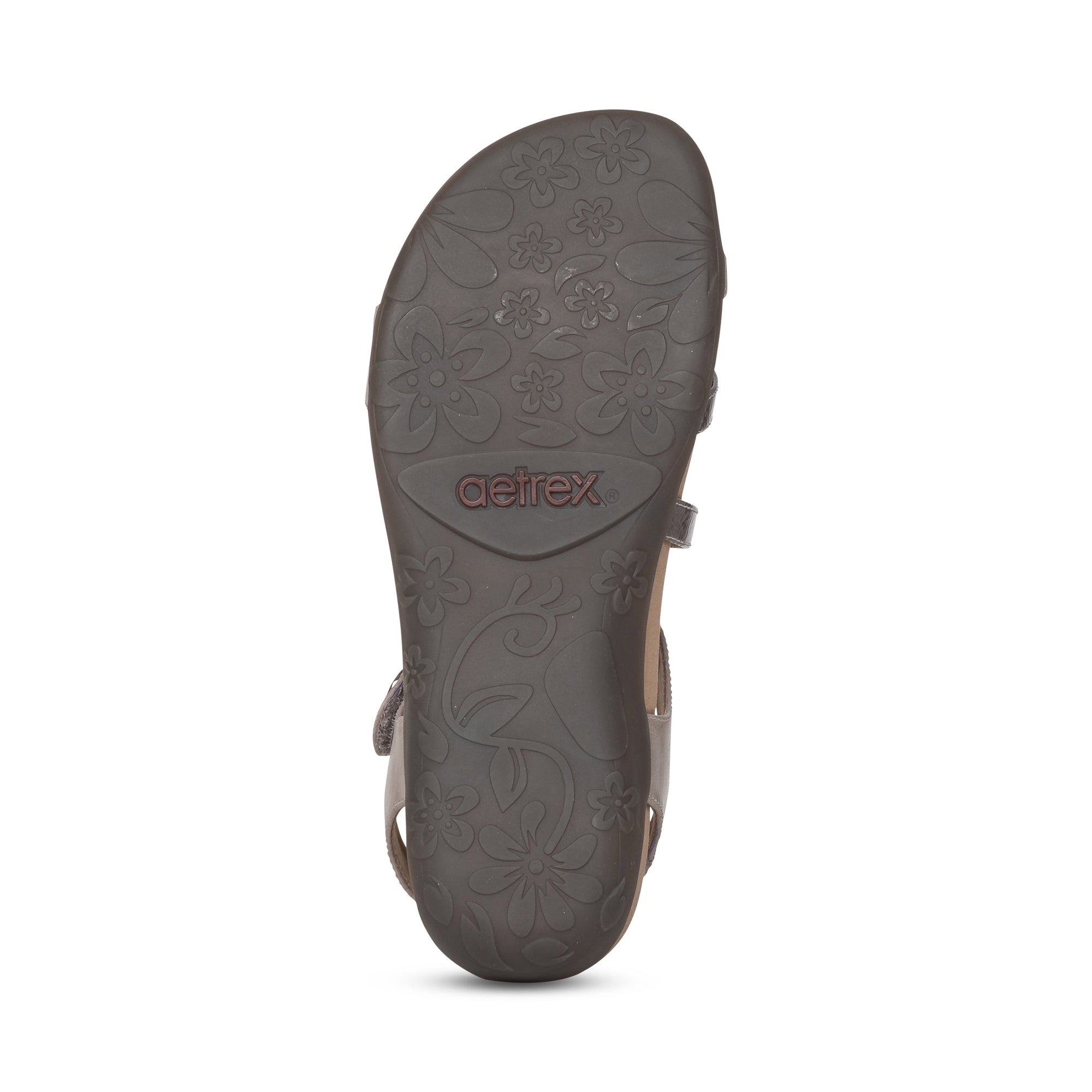 Aetrex Jess Adjustable women's sandal in Smoke