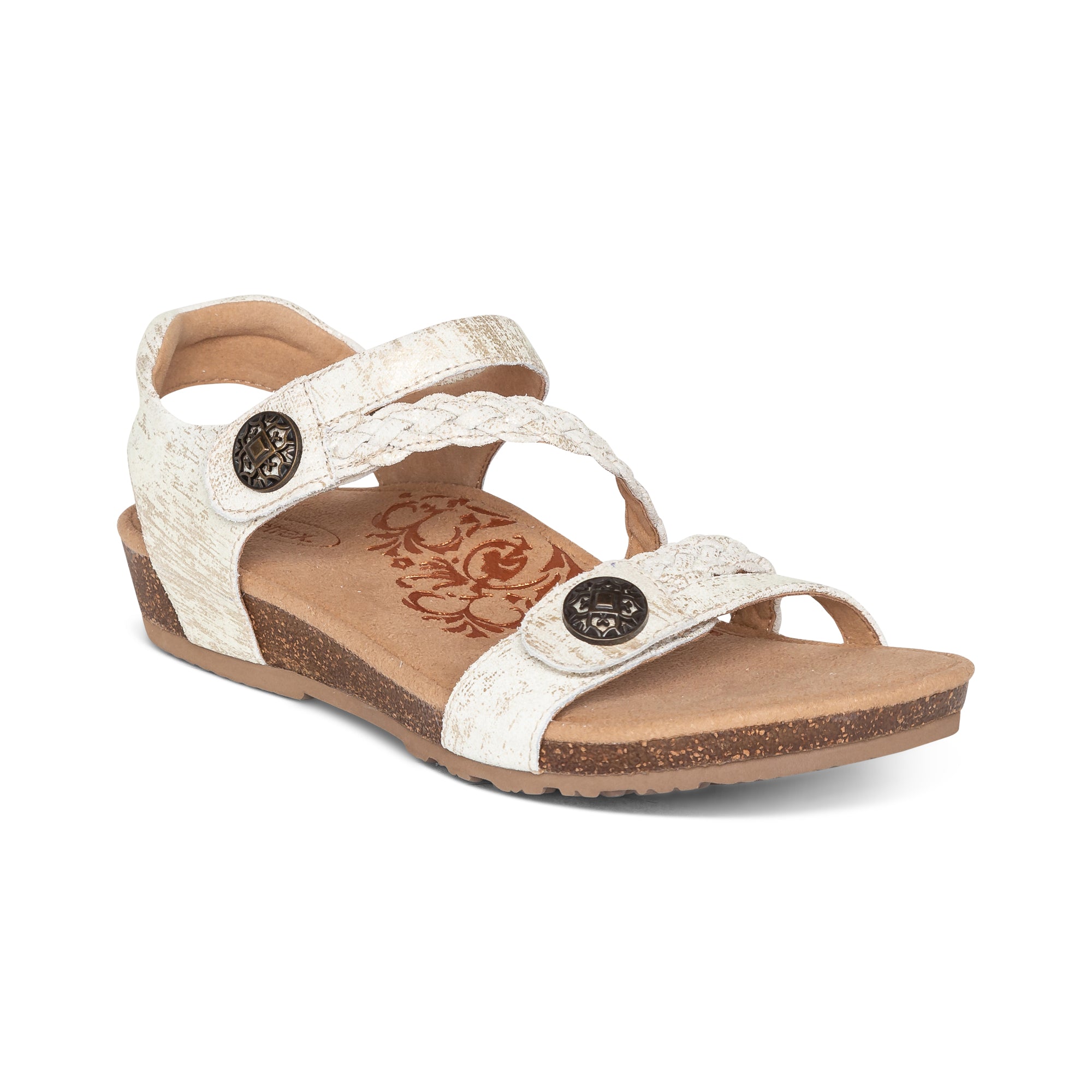 Aetrex Jillian women's sandal in Gold
