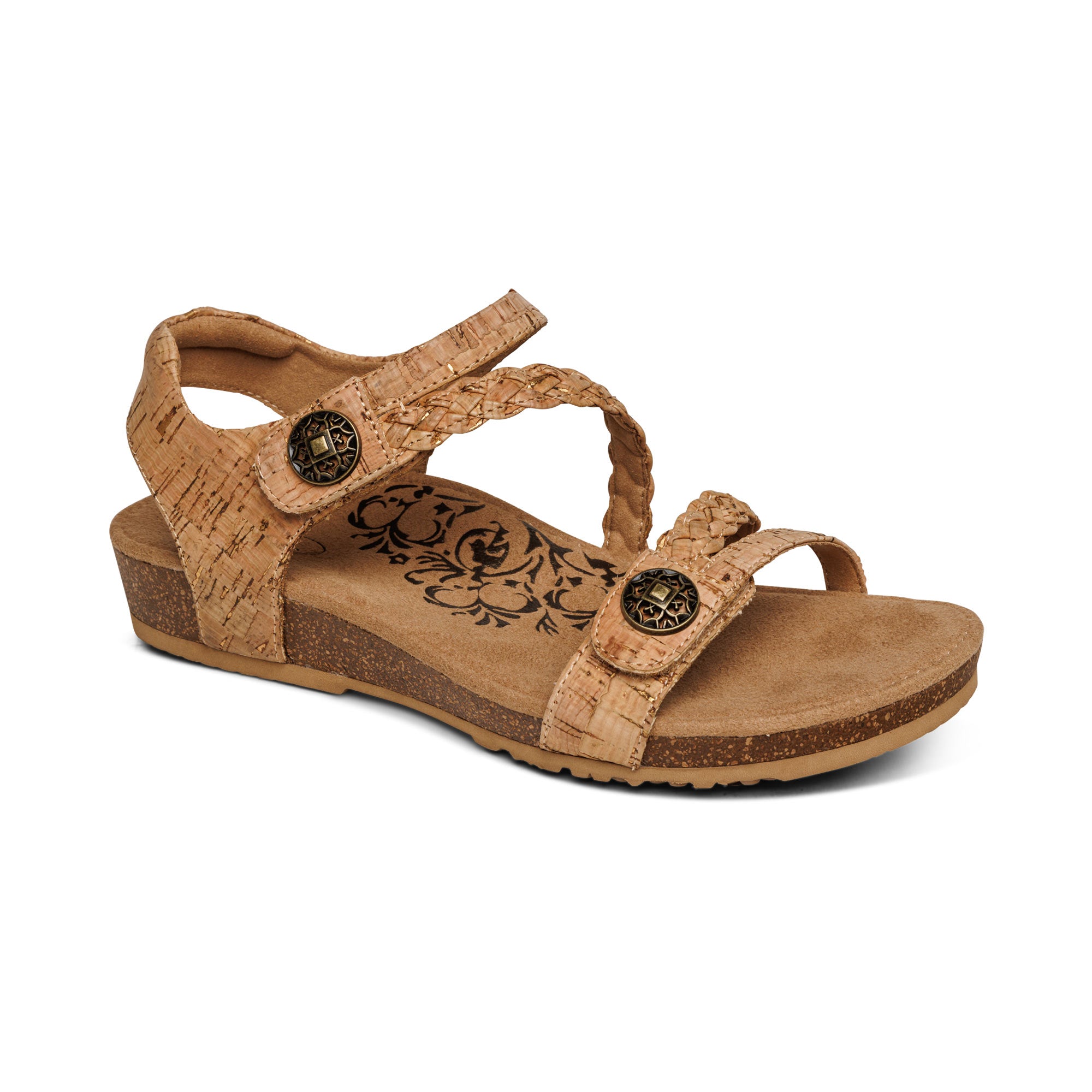 Aetrex Jillian women's sandal in Cork