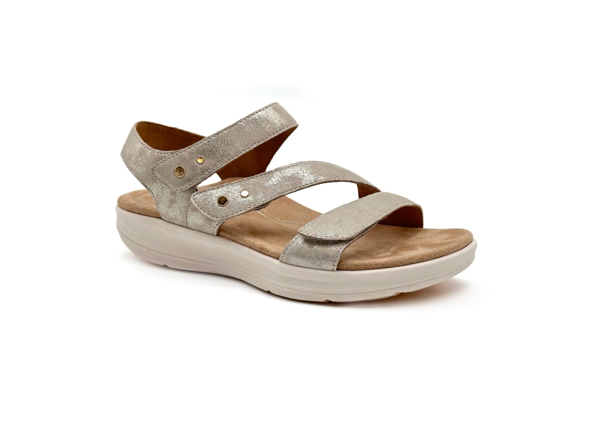 Aetrex Savannah women's sandal in Champagne