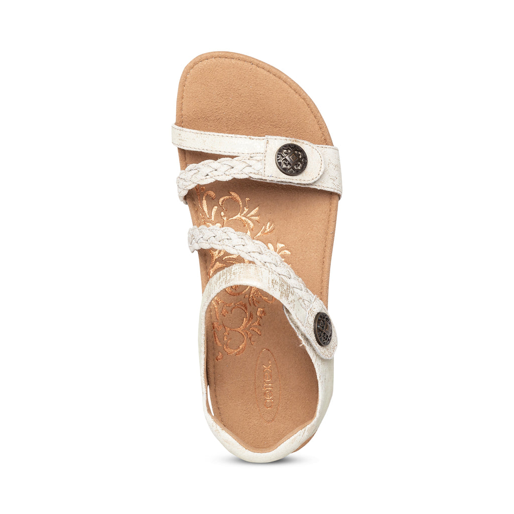 Aetrex Jillian women's sandal in Gold