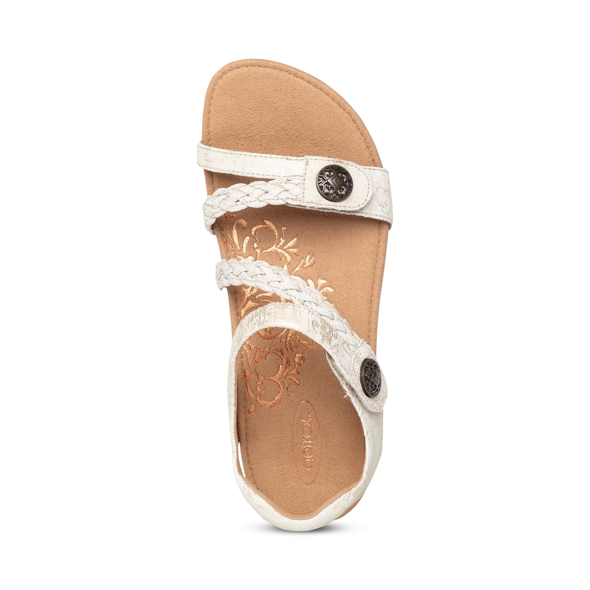 Aetrex Jillian women's sandal in Gold