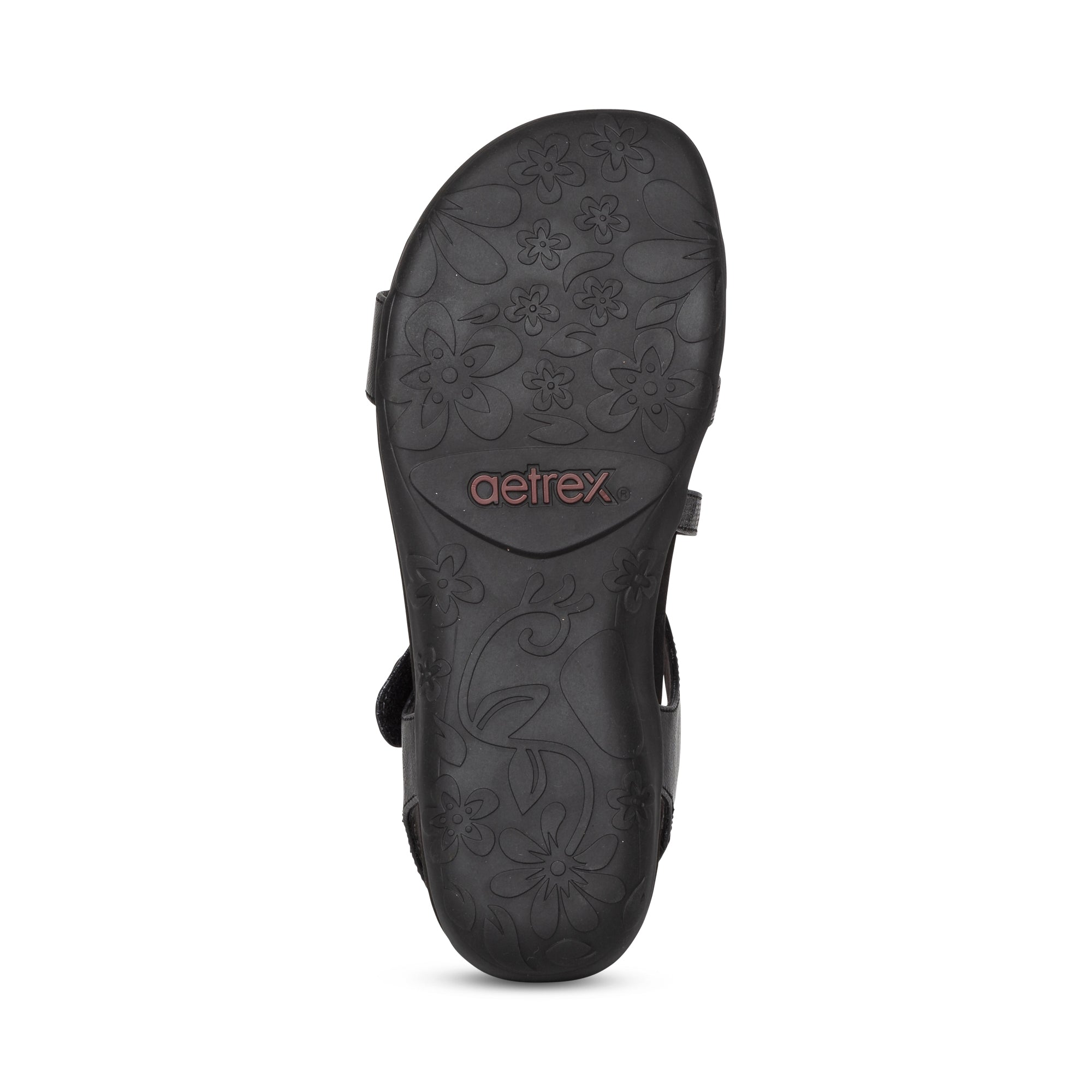 Aetrex Jess Adjustable women's sandal in Black