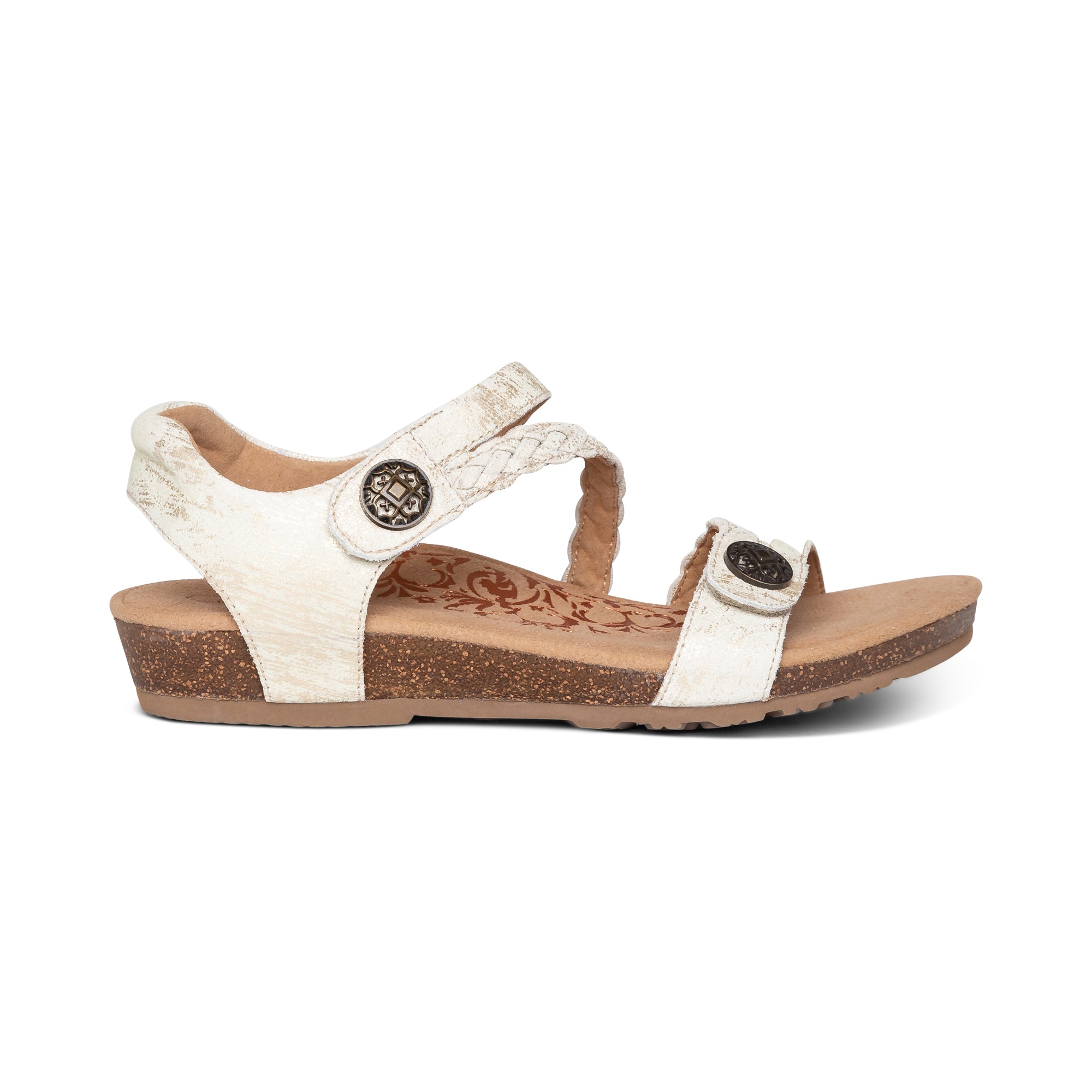 Aetrex Jillian women's sandal in Gold