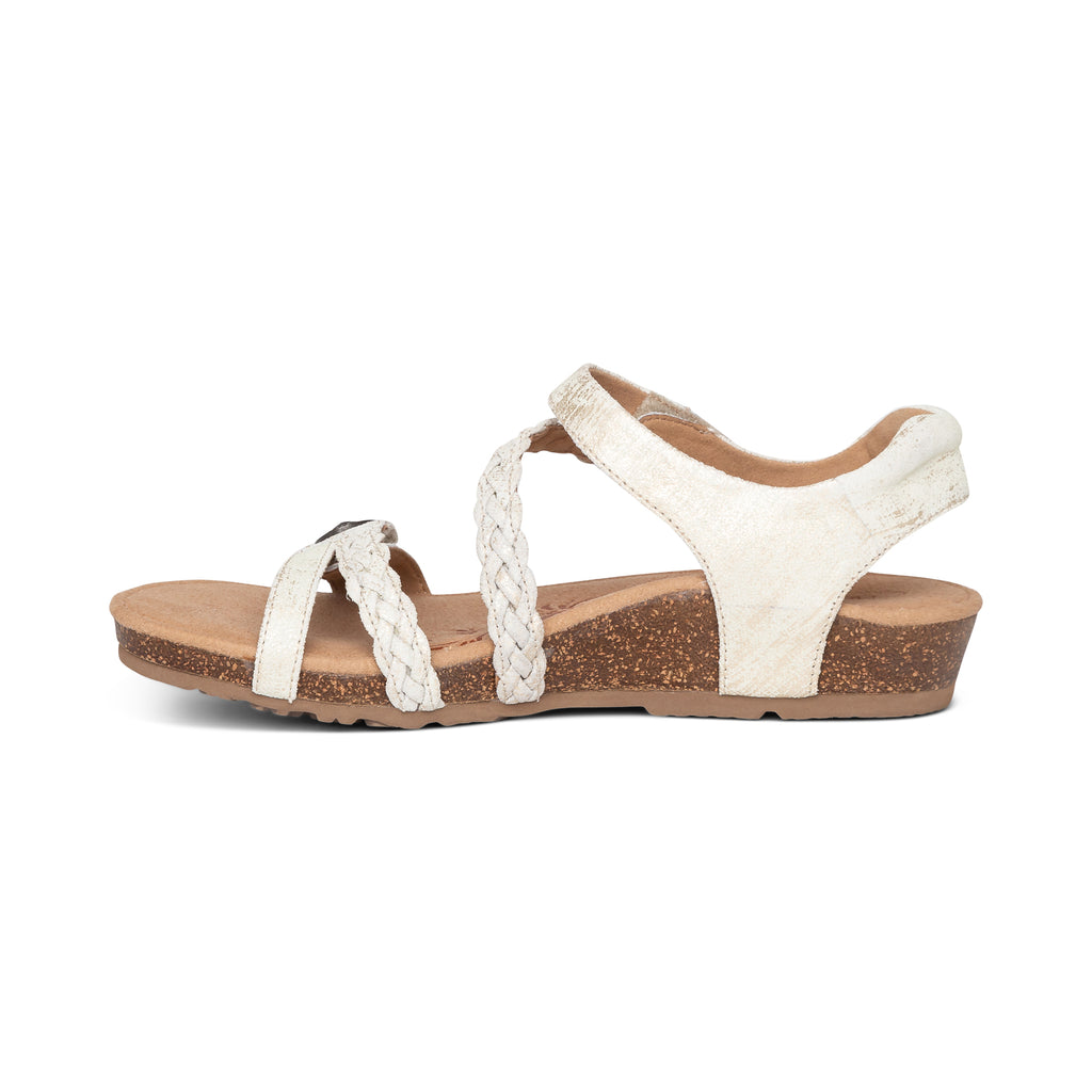 Aetrex Jillian women's sandal in Gold