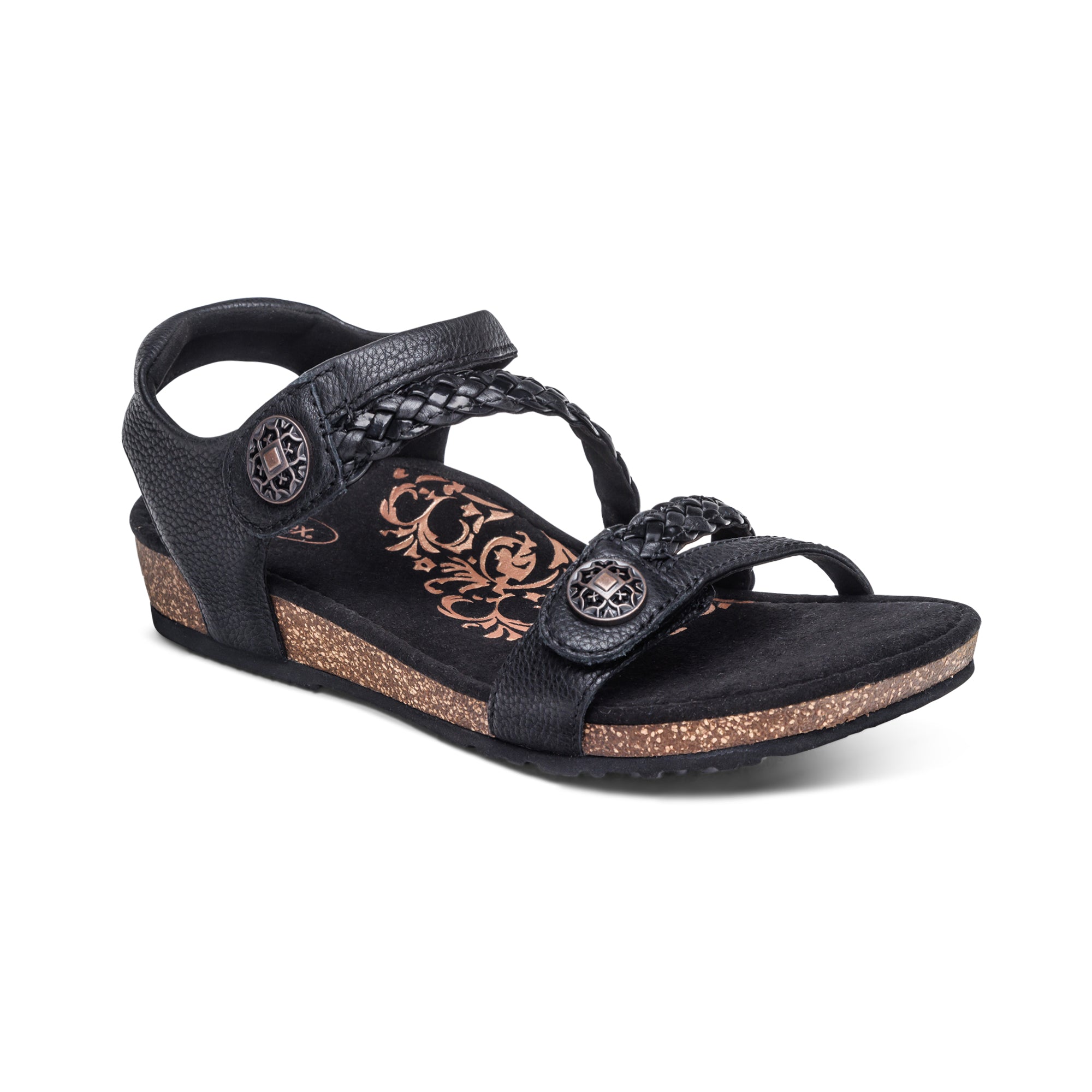 Aetrex Jillian women's sandal in Black
