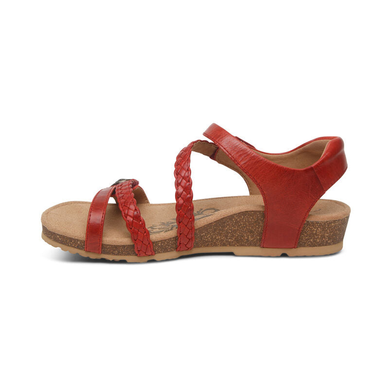 Aetrex Jillian women's sandal in Red