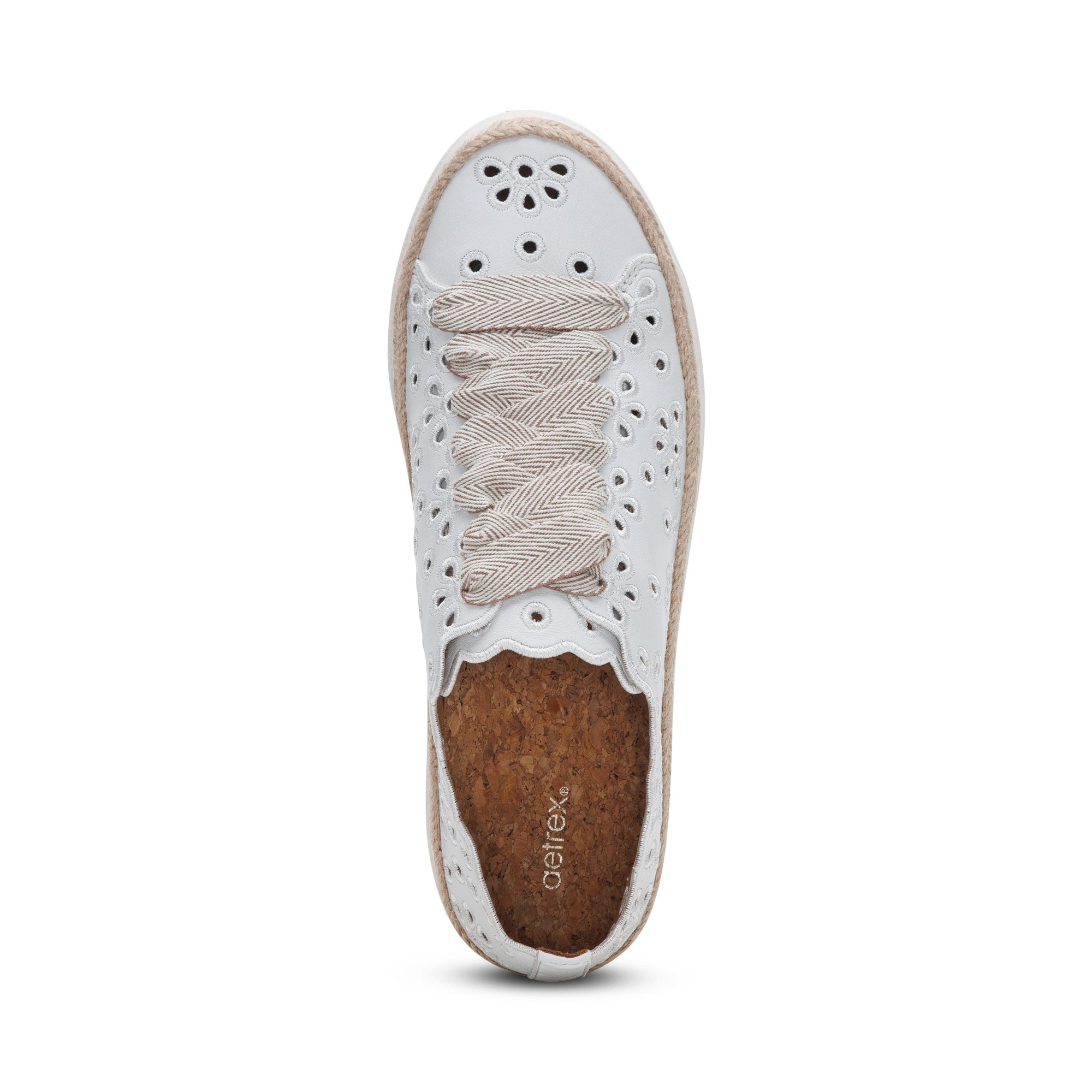Aetrex Charlotte women's walking shoe in White
