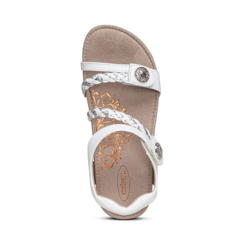 Aetrex Jillian women's sandal in White