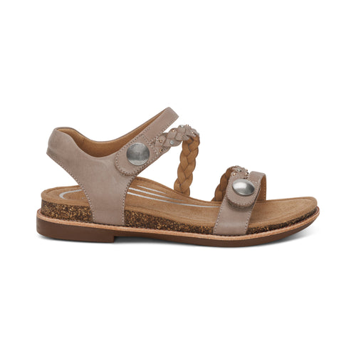 Aetrex Jenn Adjustable Women's Sandal in Taupe