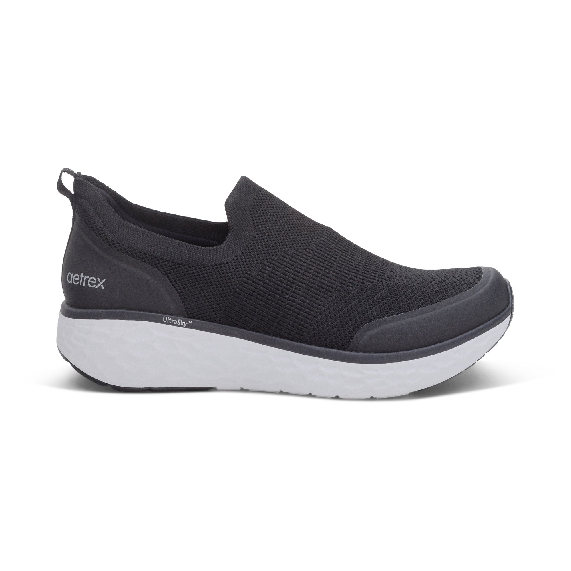 Aetrex Dash men's casual shoe in Black
