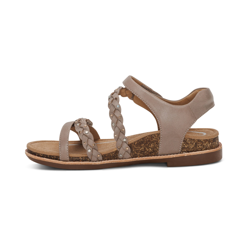 Aetrex Jenn Adjustable Women's Sandal in Taupe