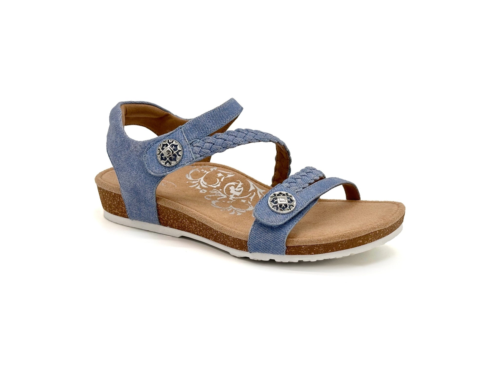 Aetrex Jillian women's sandal in Denim