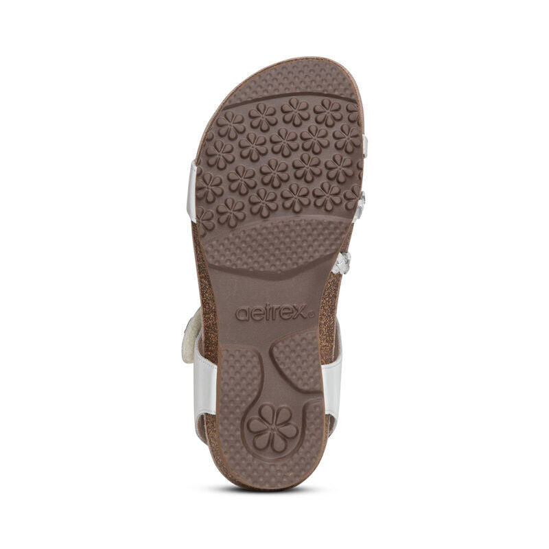Aetrex Jillian women's sandal in White