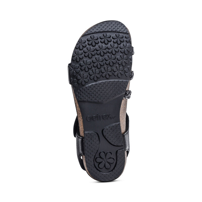 Aetrex Jillian women's sandal in Black