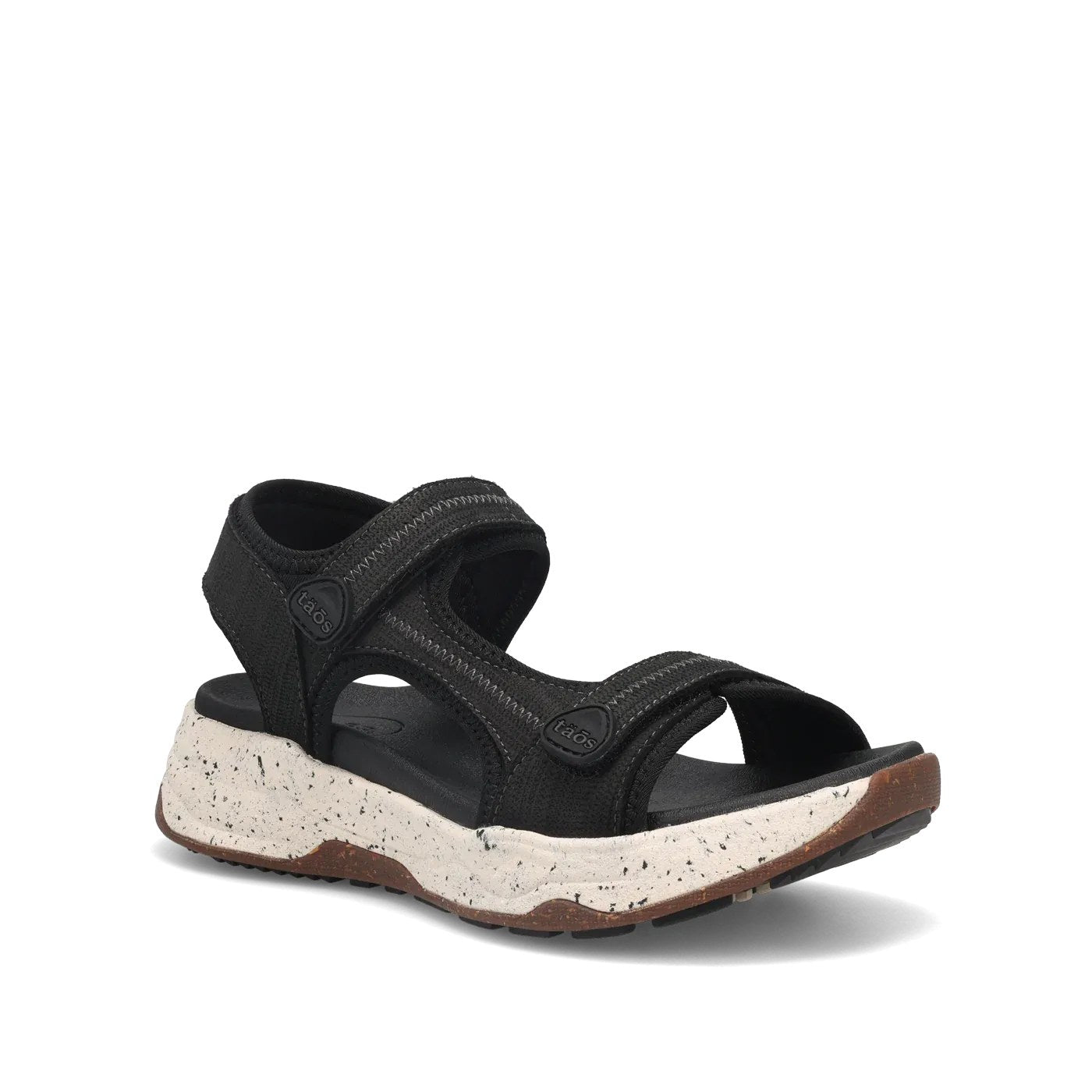 Taos Super Side Sandal Women's - Black Emboss