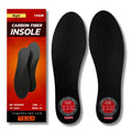 Tega Carbon Fiber Orthotic Insole - Black and Carbon Grey Dots