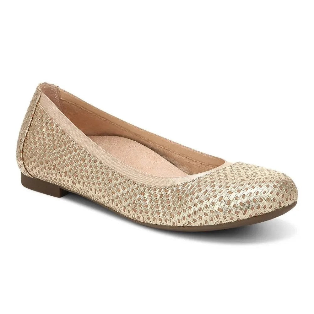 Vionic Anita Flat Women's Casual Shoe - Gold