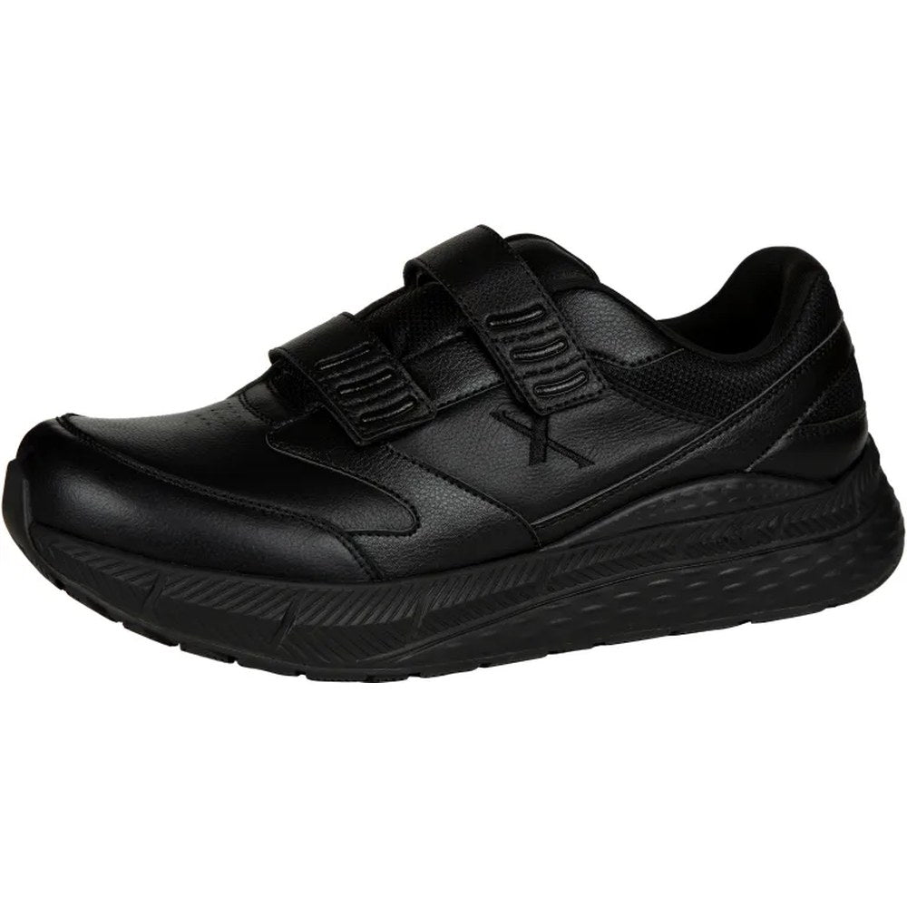 Xelero SteadfastLeather H&L Men's Therapeutic Walking Shoe - Black